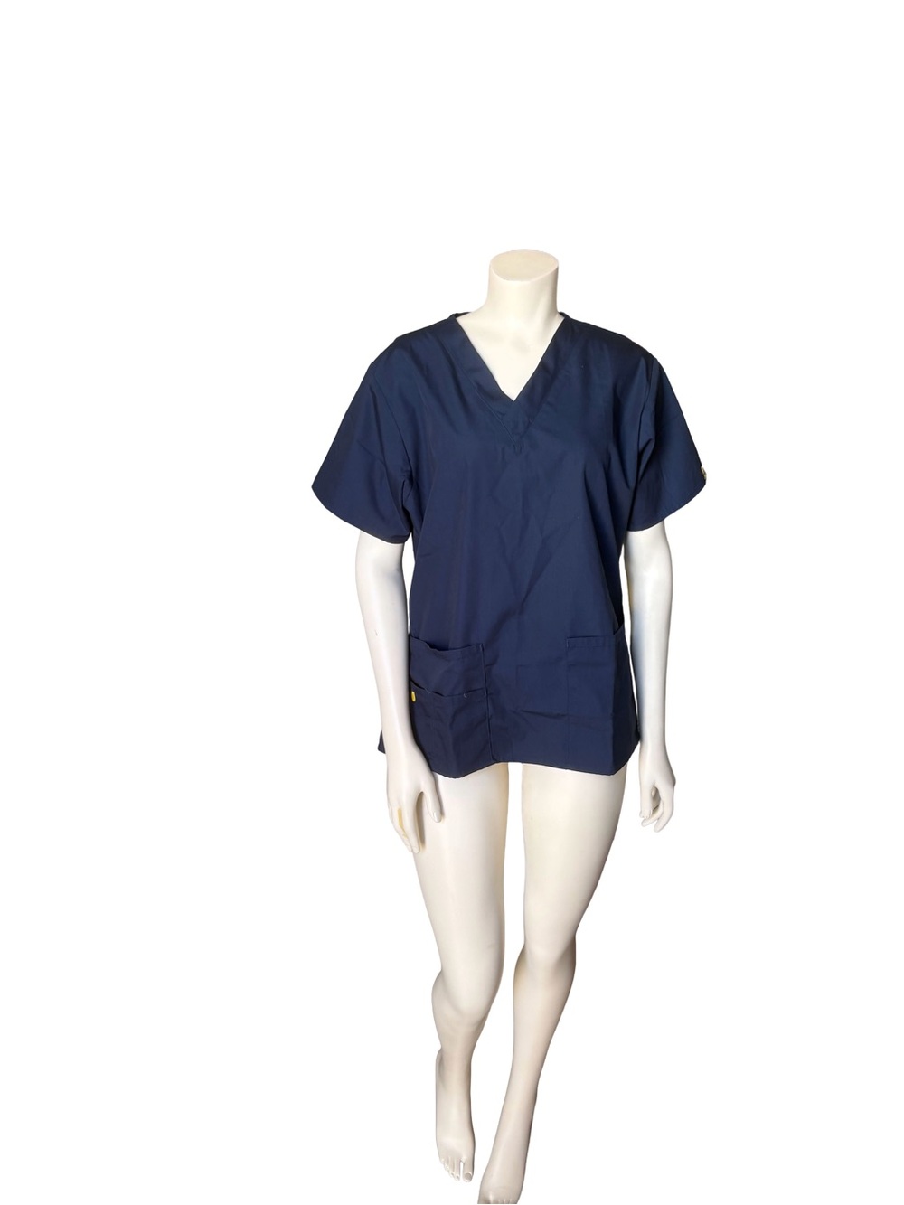 WonderWink Origins Navy V-Neck Work Scrub Top Size S NWT